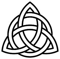 Black and White Triquetra Image