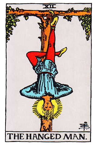 Rider Waite, 'The Hanged Man' Tarot Card