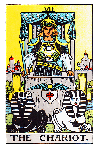 Rider Waite, 'The Chariot' Tarot Card