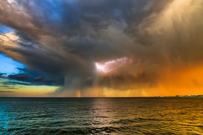 Image of a Summer Storm on the Ocean, off New Hampshire